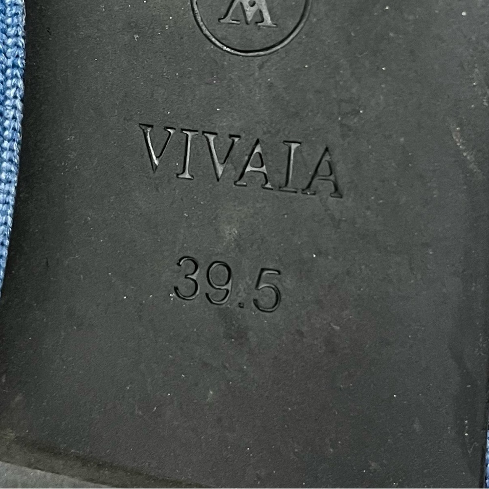 Vivaia | Margot 2.0 Square Toe Ballet Flats in Denim Blue Size 9 - Picture 8 of 9